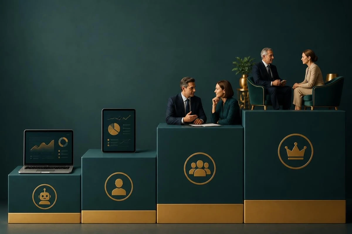 Wealth management service tiers